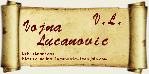 Vojna Lučanović vizit kartica
